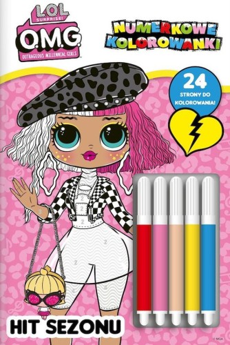 L.O.L Surprise! OMG. Numerkowe kolorowanki. Hit sezonu. (+ flamastry)