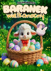 Kolorowanka. Baranek wielkanocny (+ naklejki)