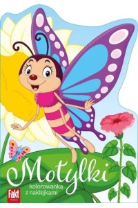 Motylki (kolorowanka z naklejkami)