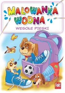 Malowanka wodna. Wesołe pieski