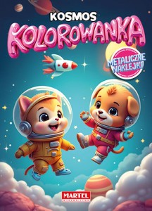 Kolorowanka z naklejkami metalicznymi. Kosmos