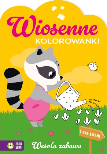 Wiosenne kolorowanki. Wesoła zabawa (z naklejkami)
