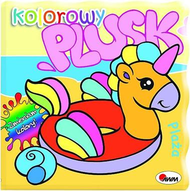 Kolorowy plusk plaża