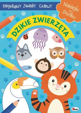 Kolorowy zawrót głowy dzikie zwierzęta