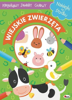 Kolorowy zawrót głowy wiejskie zwierzęta