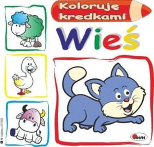 Koloruję kredkami wieś