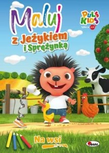 Maluj z jeżykiem i sprężynką na wsi