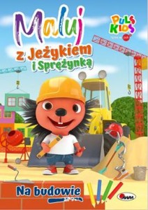 Maluj z jeżykiem i sprężynką na budowie