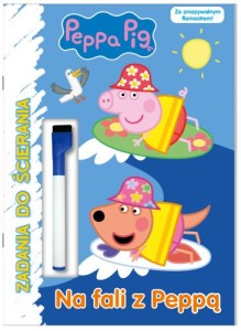 Peppa Pig. Zadania do ścierania 8. Na fali z Peppą ( + flamaster z gąbką do ścierania)