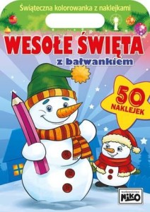 Wesołe święta z bałwankiem (+50 naklejek)