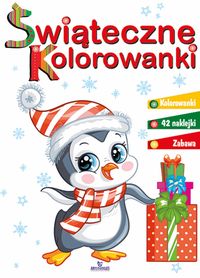Świąteczne kolorowanki (42 naklejki).