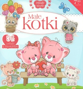 Naklejki iskierki. Małe kotki (54 naklejki z brokatem)1