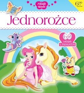 Naklejki iskierki. Jednorożce (60 naklejek z brokatem)