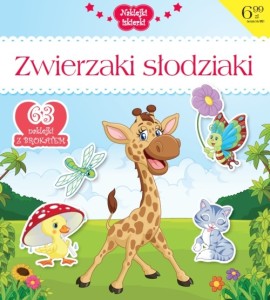 Naklejki iskierki. Zwierzaki słodziaki (63 naklejki z brokatem)