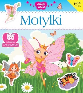 Naklejki iskierki. Motylki (57 naklejek z brokatem)