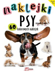 Naklejki. Psy. 60 kolorowych naklejek