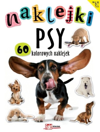 Naklejki. Psy. 60 kolorowych naklejek