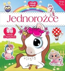 Naklejki iskierki. Jednorożce (54 naklejki z brokatem)1