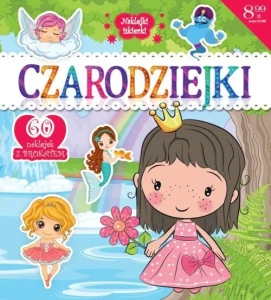 Naklejki iskierki. Czarodziejki (60 naklejek z brokatem)