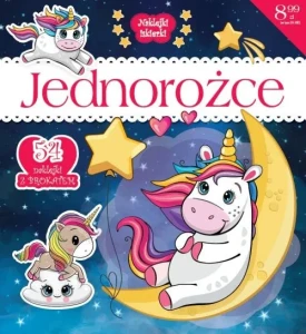 Naklejki iskierki. Jednorożce (54 naklejek z brokatem)2