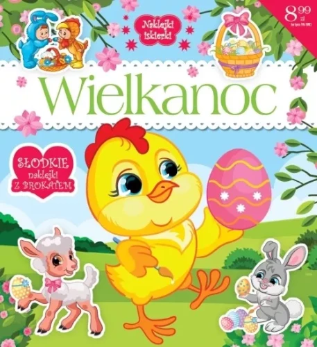 Naklejki iskierki. Wielkanoc. Słodkie naklejki z brokatem 2