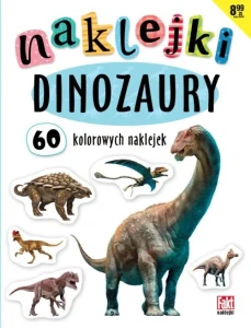 Naklejki. Dinozaury. 60 kolorowych naklejek