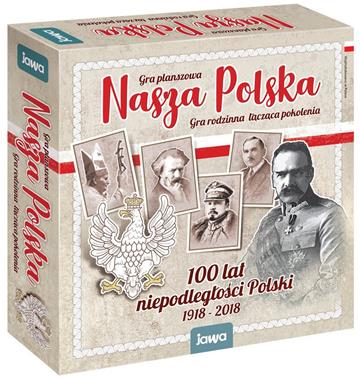 Gra planszowa. Nasza Polska. 100 lat niepodległości 1918-2018