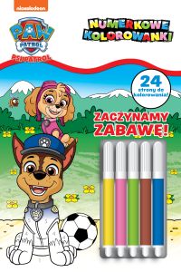 Psi Patrol. Numerkowe kolorowanki 6. Zaczynamy zabawę! (+ flamastry)