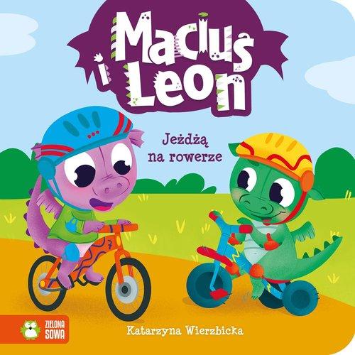 Maciuś i Leon. Jeżdżą na rowerze