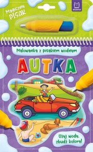 Malowanka z pisakiem wodnym Autka