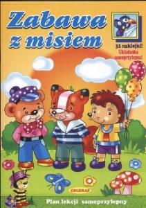 Zabawa z misiem (32 naklejki)