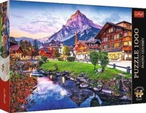 Puzzle 1000 Alpejskie miasteczko Szwajcaria