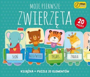 Moje pierwsze zwierzęta. Puzzle i książka (20 elementów)